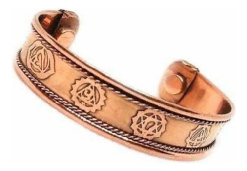 Pulsera De Cobre Con Imán Hecho En India Venta Mayoreo Menud Dorado