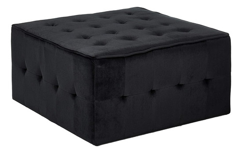 Christopher Knight Inicio Justin Glam Tufted Velvet Ottoman,