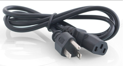 Cable De Poder Para Pc Y Cable 3 Pin Cargador De Laptop Jwk 
