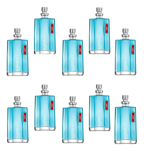 10 Perfumes Blue And Blue Dama Cyzone - - mL a $38