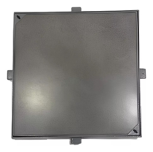 Kit 2 Tampa 40x40 Rebaixada Para Inspeção Esgoto Cisterna Cor Cinza
