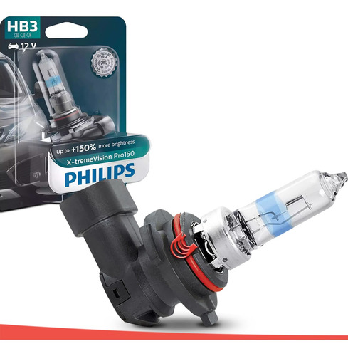 Imagem 2 de 4 de Lâmpada Philips X-treme Vision Pro150 Hb3 60w 12v Mais Luz
