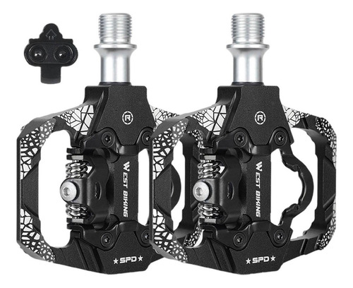 Pedales De Mtb, 9/16'' Aluminio For Spd Pedal Automático S