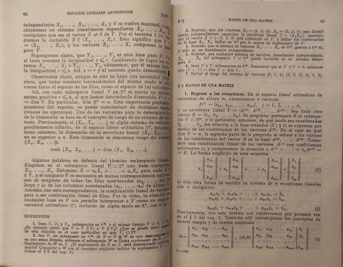 Introducción Al Álgebra. A Kostrikin. Editorial Mir. T Dura (Reacondicionado)