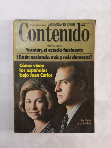 Revista Contenido Junio 1977, #169 Españoles Juan Carlos