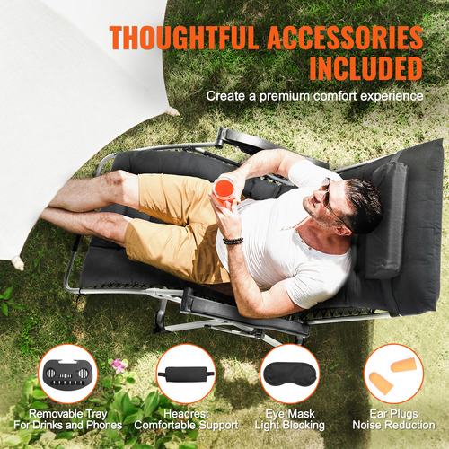 Vevor Zero Gravity Chair Sillón Reclinable Zero Gravity33