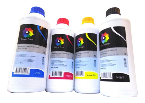 Imagen 3 de 5 de 4 Tinta Litro Uso Dye Epson Hp Brother Canon 1 Por Color