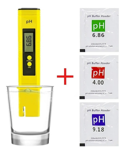 0-14 rango de medición de pH alta precisión de 0.01 PH probador de pH digital para probador de PH de agua potable acuario y piscina Medidor de pH de tamaño de bolsillo para agua