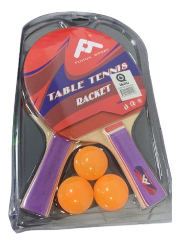 Paleta De Tenis De Mesa Deportiva Con 3 Pelotas