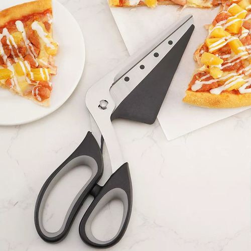 A Espátula For Pizza, 2 Tijeras, 2 En 1, De Acero Inoxidable