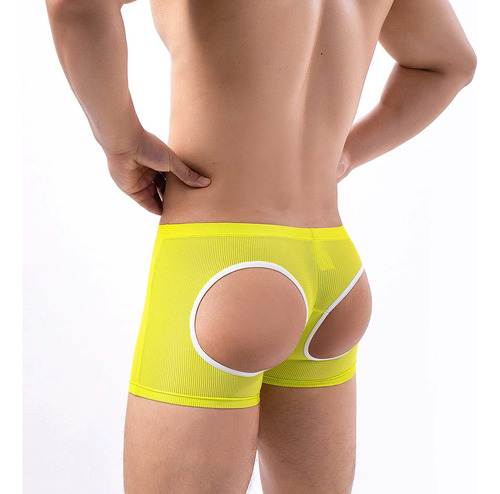Pantalones Cortos Tipo Bóxer Suaves De Malla Transpirable Pa
