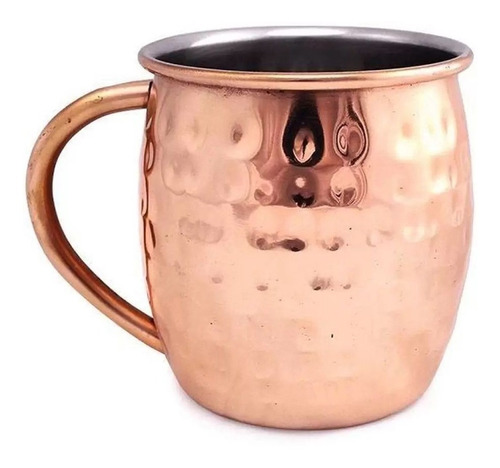 Caneca Inox Moscow Mule Martelada Bronze 470ml Mimo Style