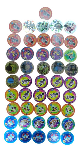 46 Tazos Del Tigre De Nickelodeon Sabritas 2008 (Usado)