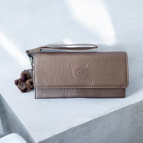 Cartera Kipling Rubi Quartz Metálico Monedero Origina Ac8151