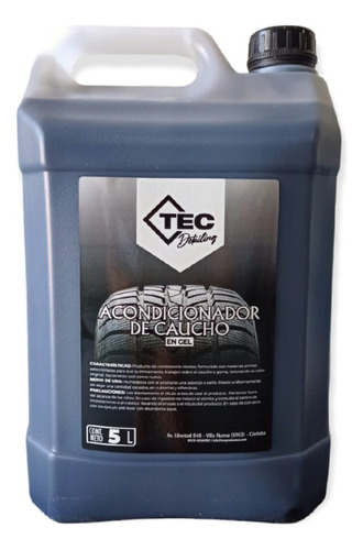 Tec Acondicionador De Caucho 5l En Gel Rmr Car