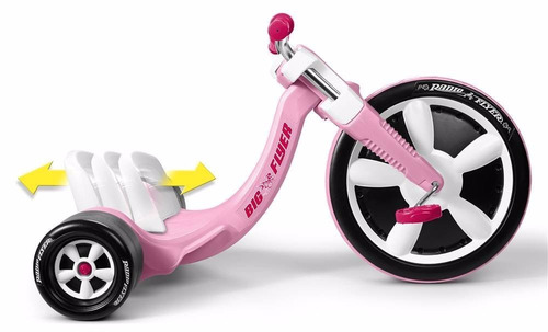 Triciclo Radio Flyer Deluxe Big Flyer, Pink