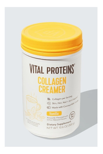 Imagen 1 de 2 de Vital Proteins Collagen Creamer Sabor Vainilla 300g