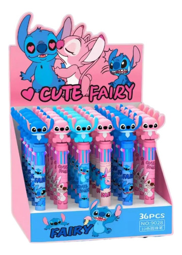 Lapiz Multicolor De Lilo Y Stich Para Niños