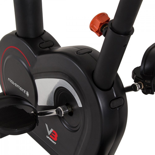 Bicicleta ergométrica Movement V3 cor preto e vermelho