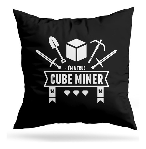 Cojin Deco Cube Miner (d1478 Boleto.store)