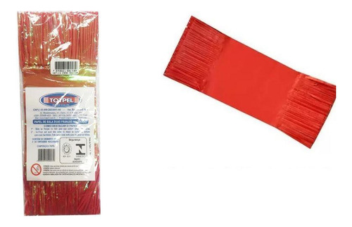 Kit Papel Seda Vermelho Embalar Bala De Coco 280 Unidades