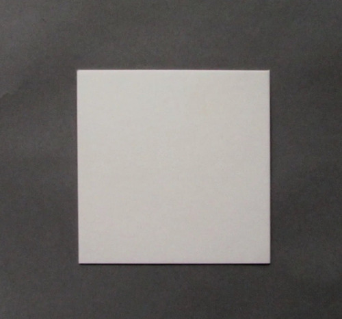 Imagen 1 de 1 de Base Cuadrada Plastif. Ppm Blanco Mate 10x10cm (x200u) - 120