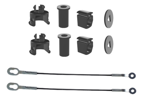 Kit Bucha Reparo Cabo De Aço Tampa Traseira Strada 2012/2013