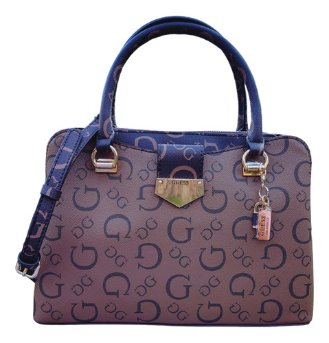 Bolsa Guess Factory Original Hg914706 Marron Casual Dama 