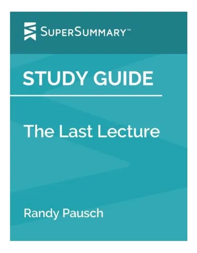 Libro: Guía De Estudio: La Última Conferencia De Randy Pausc