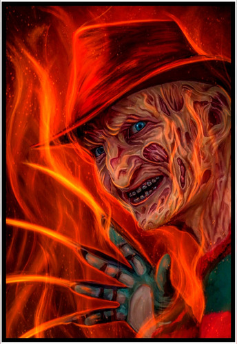 Cuadro Poster Premium 33x48cm Freddy Krueger