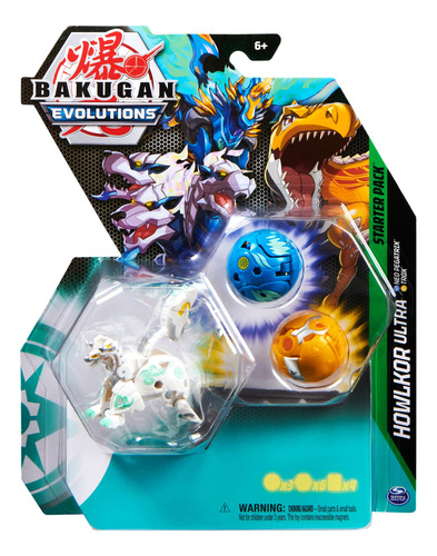 Bakugan Evolutions Starter Pack - Paquete De 3, Howlkor Ult.