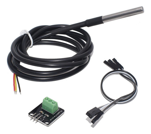 10x Kit Sensor De Temperatura Ds18b20 Sonda A Prova Agua