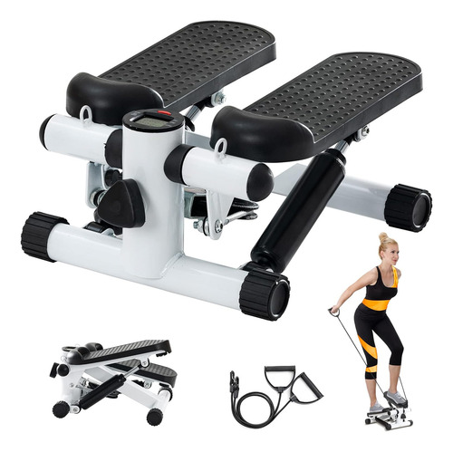 Stepper Mini Escalador Con Bandas Elásticas - Ejercicio