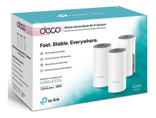 Deco E4 Pack De 3 Mesh Tp Link Ac1200 Wifi System 