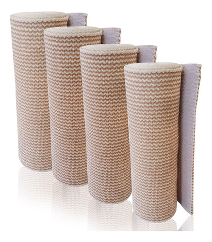 Imagen 1 de 2 de Venda Elástica Alta Compresión Con Velcro 15 Cm (4 Piezas)