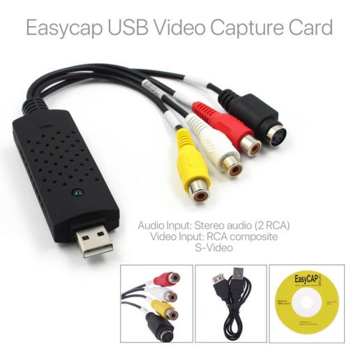 Imagen 4 de 5 de Cintas De Vhs De Usb A Pc Dvd Video Audio Converter 3 Rca Dv