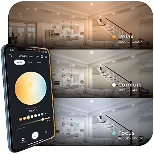 Kit De Iluminación Empotrada Led Delgada Wifi Smart 6 ...