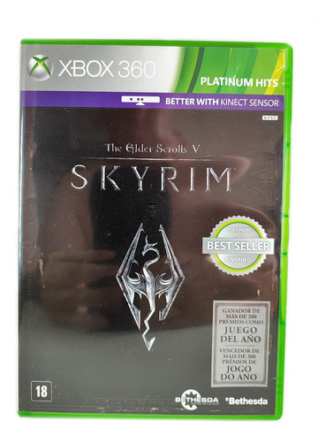 The Elder Scrolls V Skyrim Xbox 360 Mídia Física