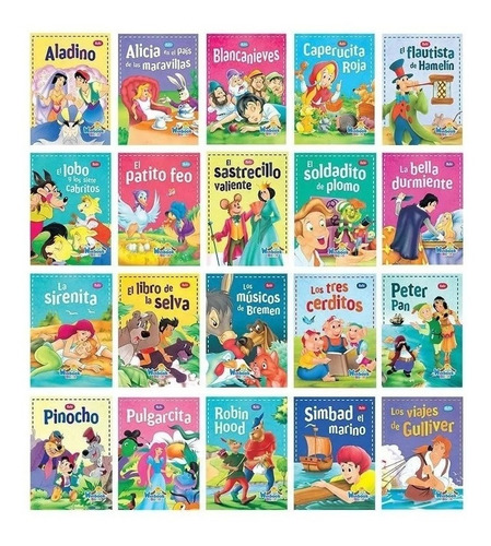 20 Libros Cuentos Infantiles Clasicos Coleccion Rubi