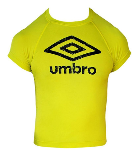 Playera Deportiva Umbro Infantil Manga Corta Lisa + Logo