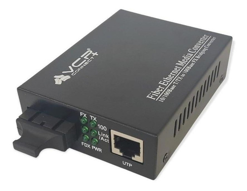 Imagen 1 de 5 de Convertidor De Medios Cobre-fibra Monomodo 100mbps