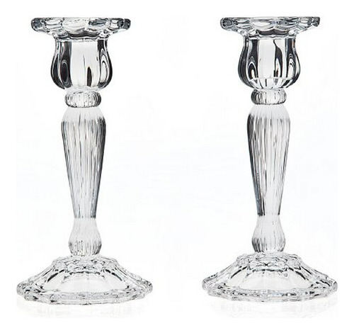 Set De 2 Candelabros De Cristal Triumph