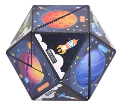 Cubo Magnético De La Vía Láctea (galaxia) En Caja De Colores