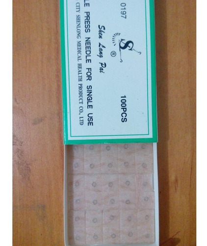 Chinchetas Auriculoterapia. Marca Shen Long. Caja X 100 Unds