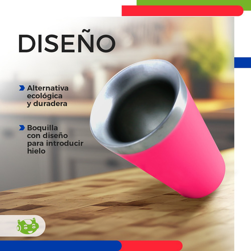 Mini Vaso Para Camping Acero Inoxidable Doble Pared 140 Ml