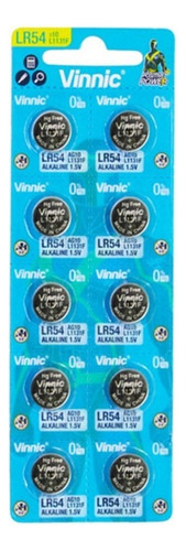 Vinnic Alkaline Manganese L1131F pilas tamaño LR54 10 unidades
