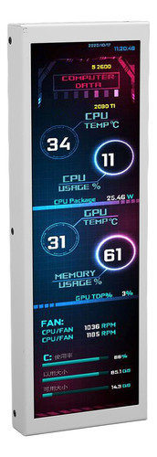 Monitor De Temperatura De Ordenador, Datos De Cpu De 7,9 Pul