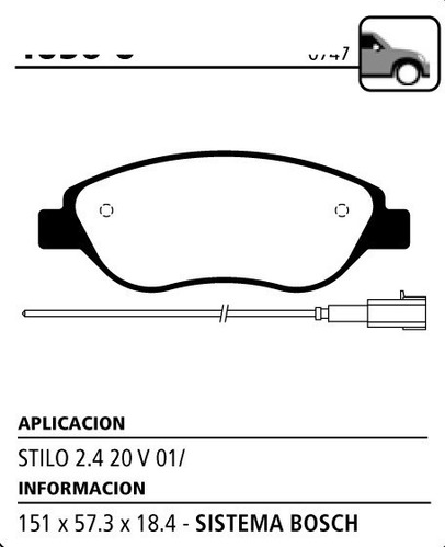 Juego Pastillas De Freno Delanteras Litton Stilo Desde 01