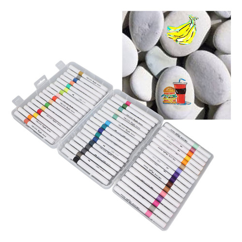 Marcadores Acrílicos De Tinta A Base De Agua 48 Colores