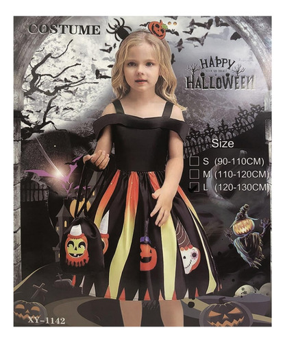 Disfraz Diablita Chic Vestido, Vincha, Bolsa  Halloween